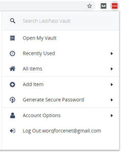 LastPass - Open My Vault